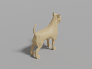 cartoon chihuahua 3D Model