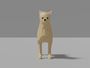 cartoon chihuahua 3D Model