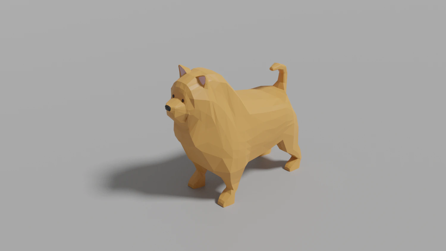 cartoon chow-chow 3D Model .c4d .max .obj .3ds .fbx .stl .blend 