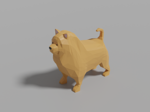 cartoon chow-chow 3D Model