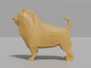cartoon chow-chow 3D Model