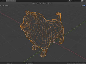 cartoon chow-chow 3D Model