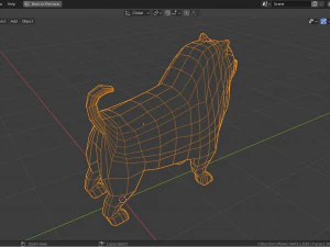 cartoon chow-chow 3D Model