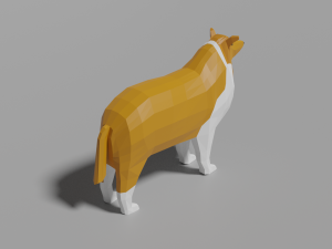 cartoon collie Modèle 3D