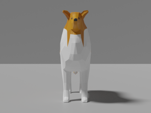 cartoon collie Modèle 3D