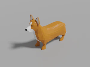 rysunkowy corgi Model 3D