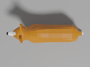 cartoon corgi 3D Model