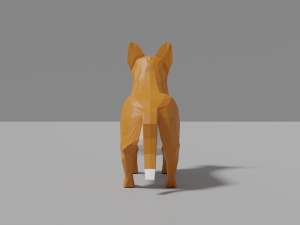 cartoon corgi 3D Model