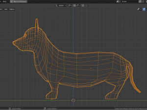 cartoon corgi 3D Model