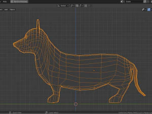 cartoon corgi 3D Model