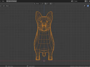 cartoon corgi 3D Model