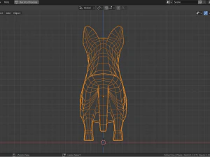 cartoon corgi 3D Model
