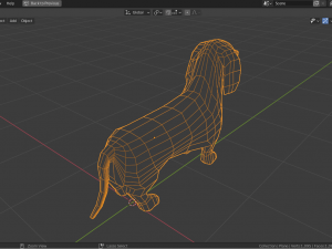 cartoon dachshund 3D Model