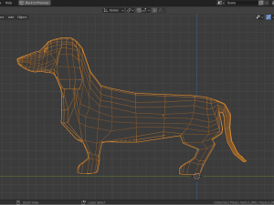 cartoon dachshund 3D Model