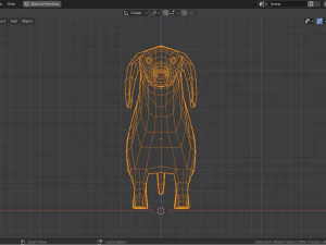 cartoon dachshund 3D Model