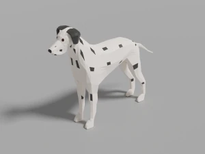 cartoon dalmatian 3D Model