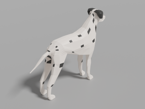 cartoon dalmatian 3D Model