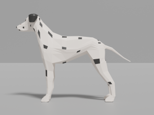 cartoon dalmatian 3D Model