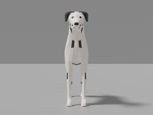cartoon dalmatian 3D Model
