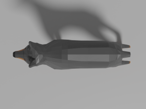 cartoon doberman 3Dモデル