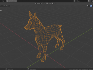 cartoon doberman 3Dモデル