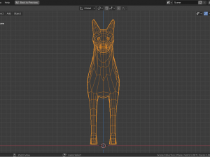 cartoon doberman 3Dモデル