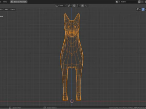 cartoon doberman 3D Model
