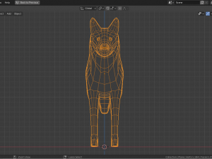 cartoon german shepherd 3D 模型