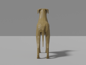 cartoon great dane Model 3D