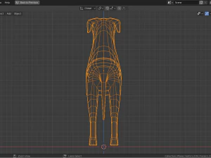 cartoon great dane 3D Model