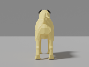 cartoon mops 3D-Modell
