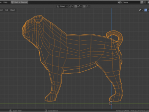 cartoon mops 3D-Modell