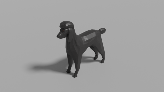 cartoon pudel 3D Модель .c4d .max .obj .3ds .fbx .stl .blend 