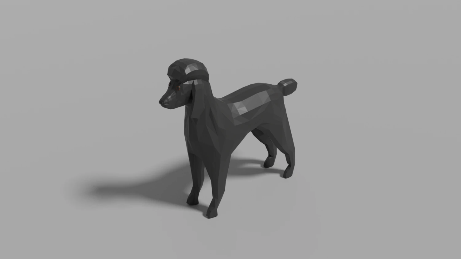 cartoon pudel 3D Model .c4d .max .obj .3ds .fbx .stl .blend 