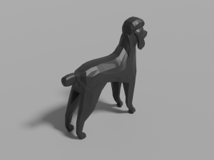 cartoon pudel 3D Модель