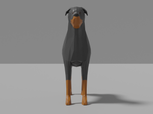 cartoon rottweiler Modèle 3D