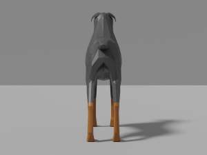 cartoon rottweiler Modèle 3D