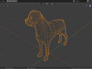cartoon rottweiler 3D Model