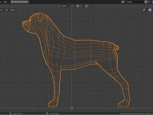 cartoon rottweiler 3D Model