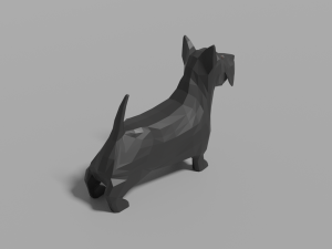 cartoon scottish terrier Modelo 3D