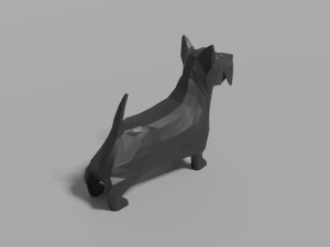 cartoon scottish terrier 3D Model