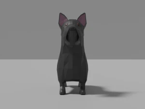 cartoon scottish terrier 3D Model