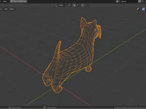 cartoon scottish terrier 3D Model