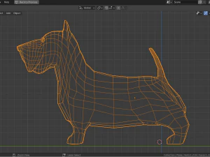 cartoon scottish terrier 3D Model