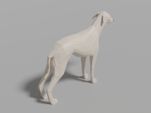 cartoon sighthound 3D Модель