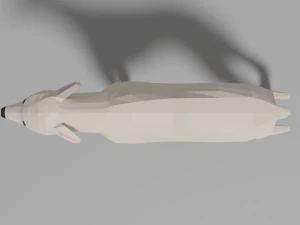 cartoon sighthound 3D Model