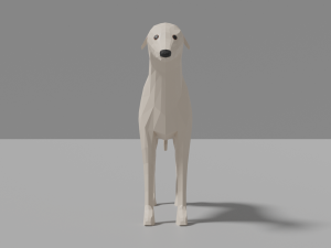 cartoon sighthound 3D Модель