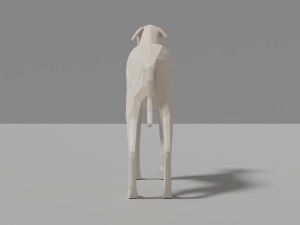 cartoon sighthound 3D Модель