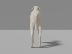cartoon sighthound 3D Model