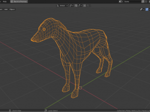 cartoon sighthound 3D Модель